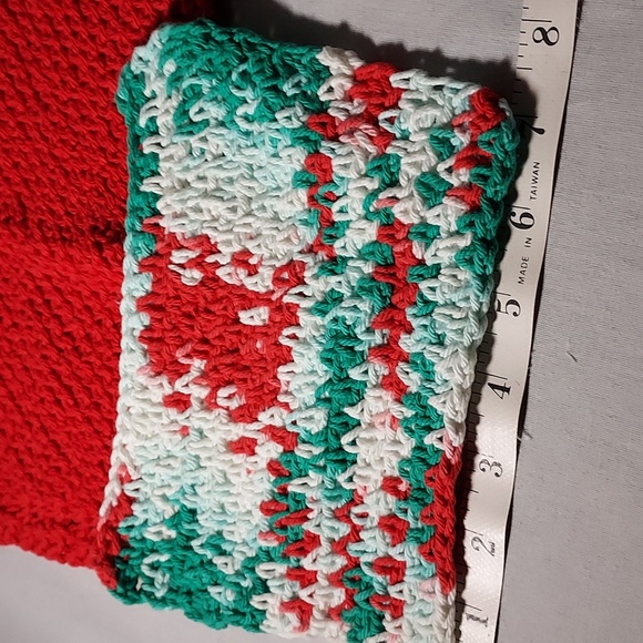 Vintage Christmas 5 Piece Crochet Hot Dish Mats - Picture 6 of 9